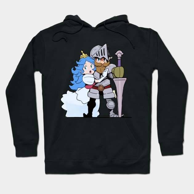 princess and knight Hoodie by COOLKJS0